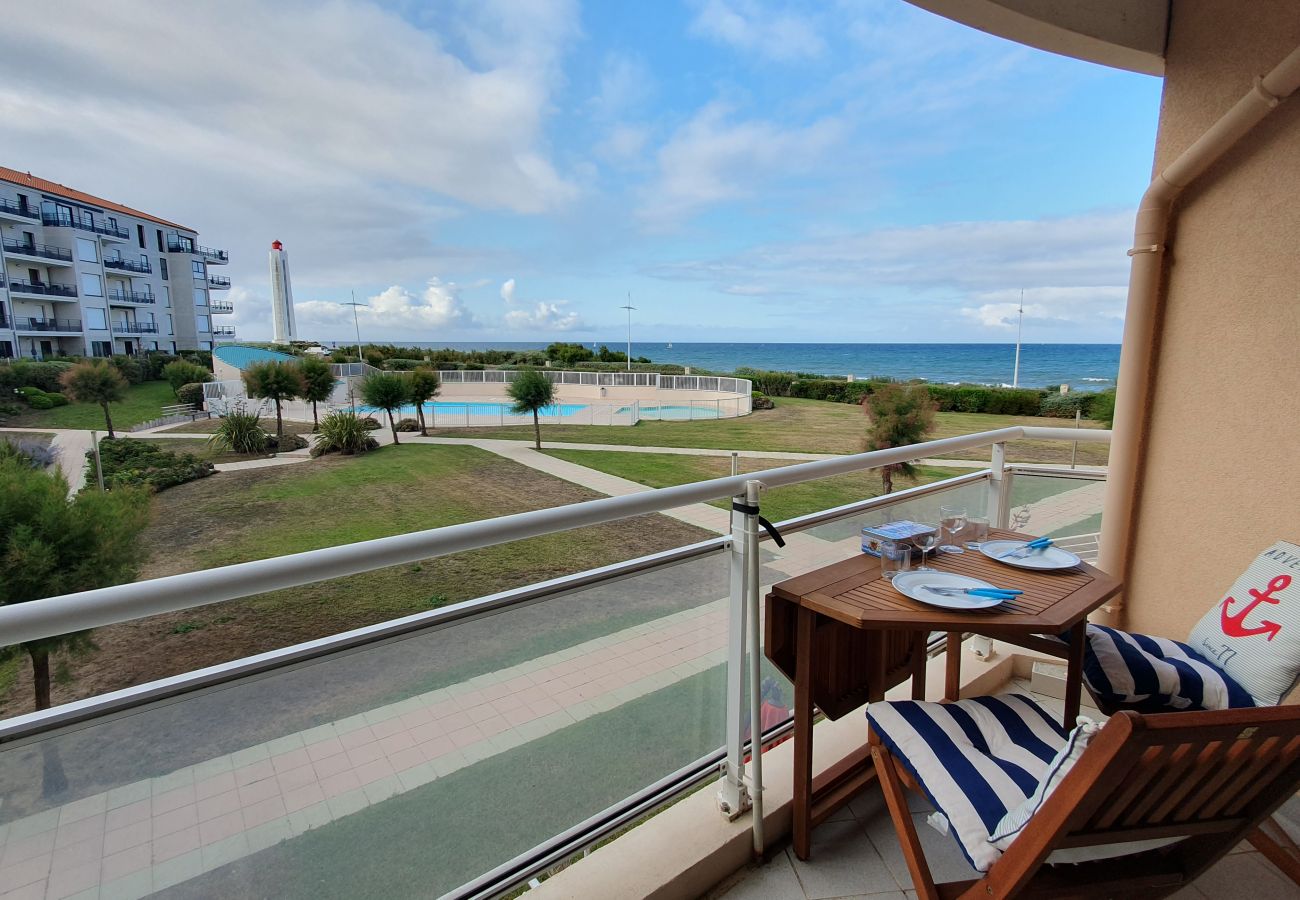 Studio in Les Sables-d´Olonne - Grand Bleu-Studio vue sur mer - piscine